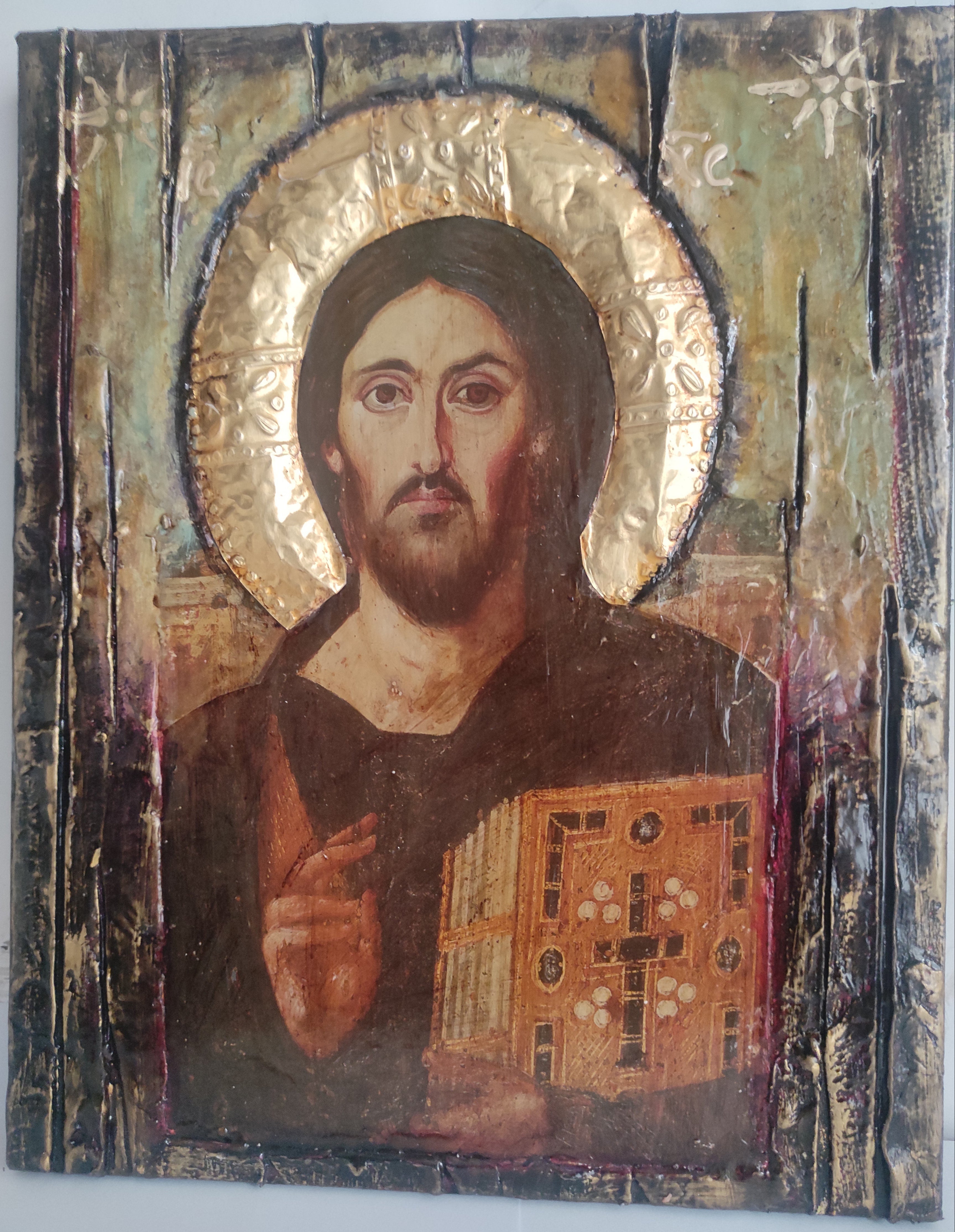 Jesus Christ Pandokrator Blessed of Sina Icon-Orthodox Icon
