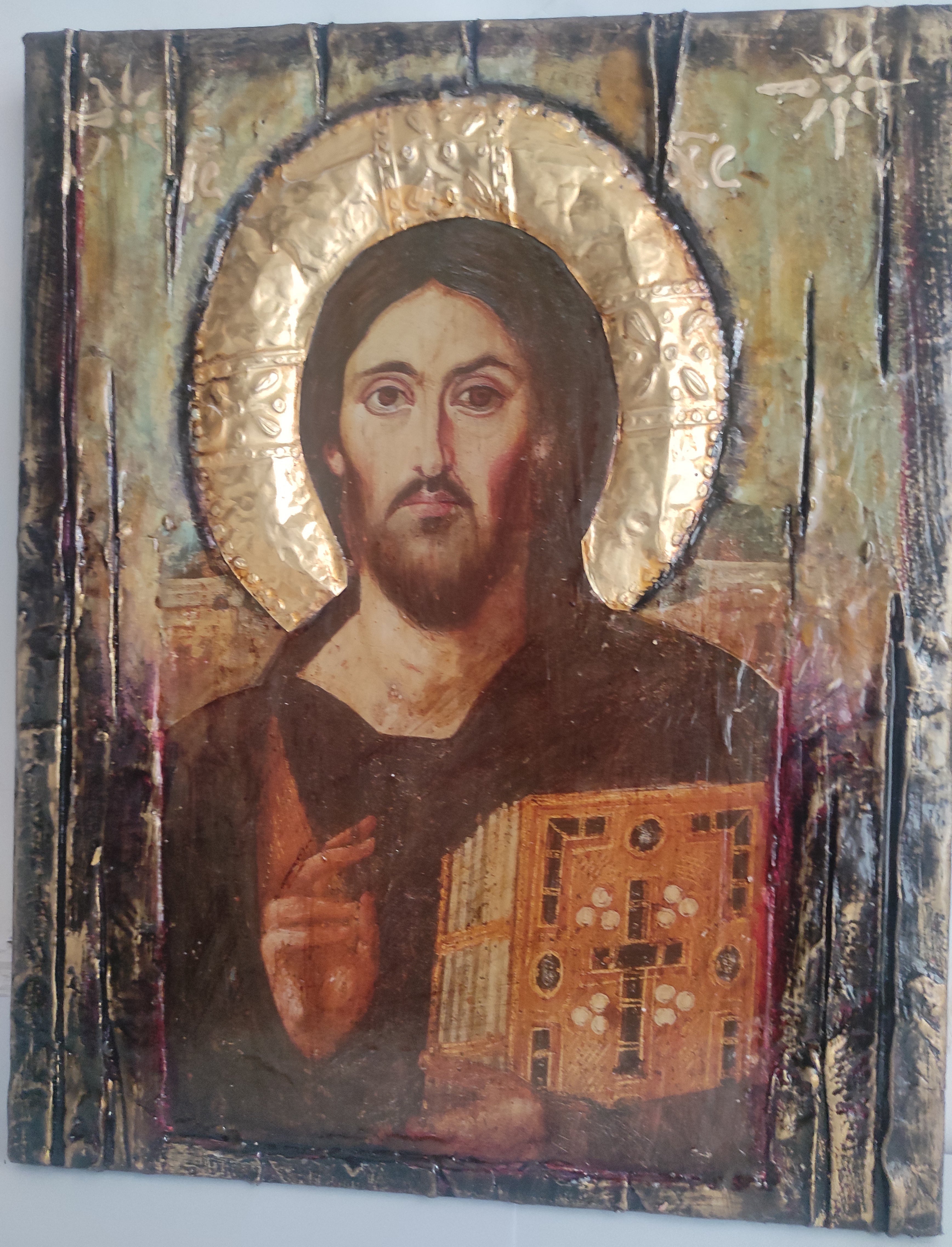 Jesus Christ Pandokrator Blessed of Sina Icon-Orthodox Icon