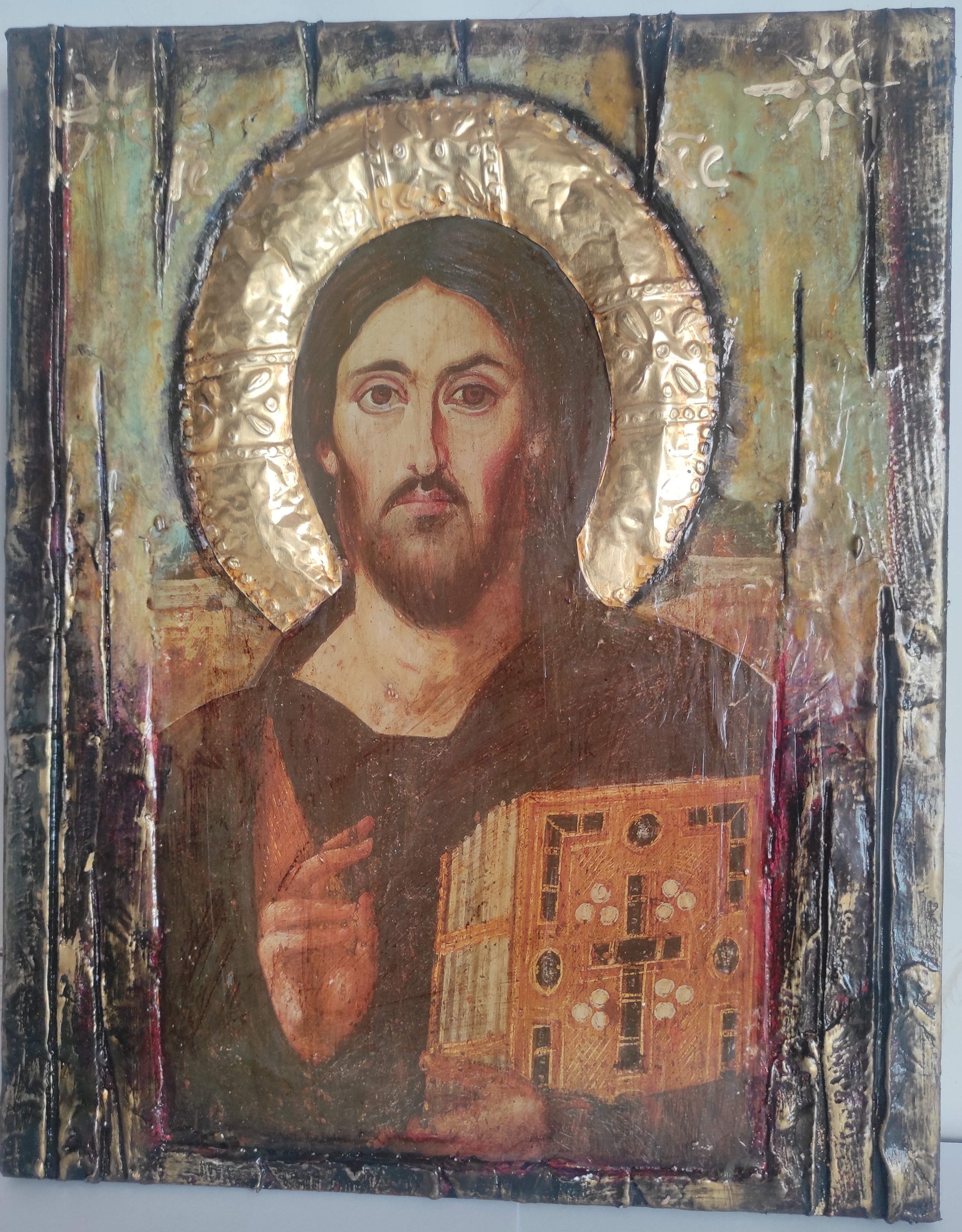 Jesus Christ Pandokrator Blessed of Sina Icon-Orthodox Icon