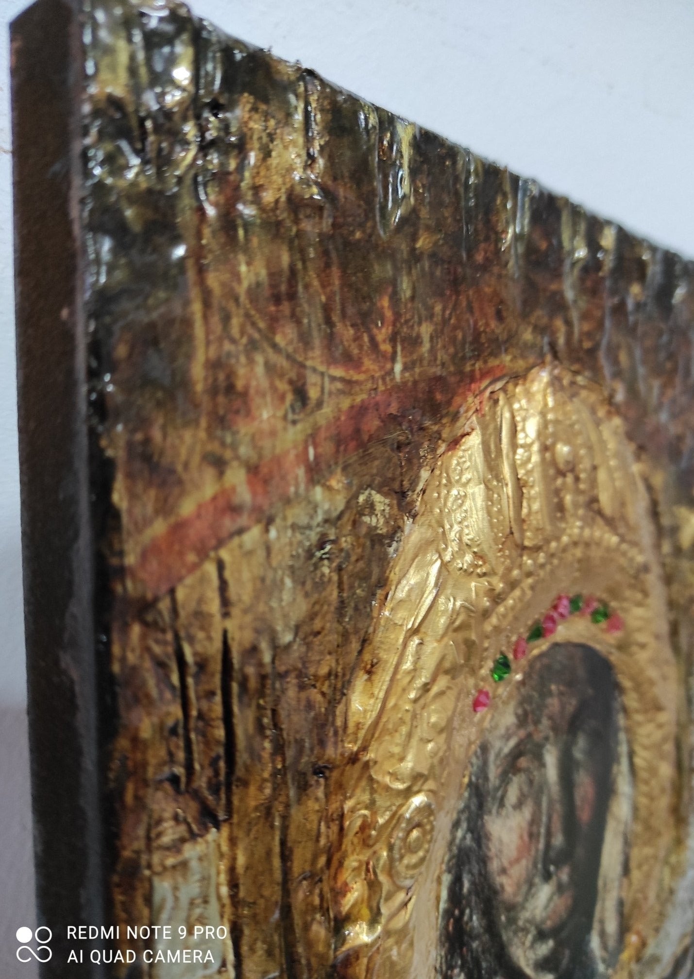 Archangel Michael of Mantamados Icon-Greek Handmade Byzantine Orthodox Icons - Vanas Collection