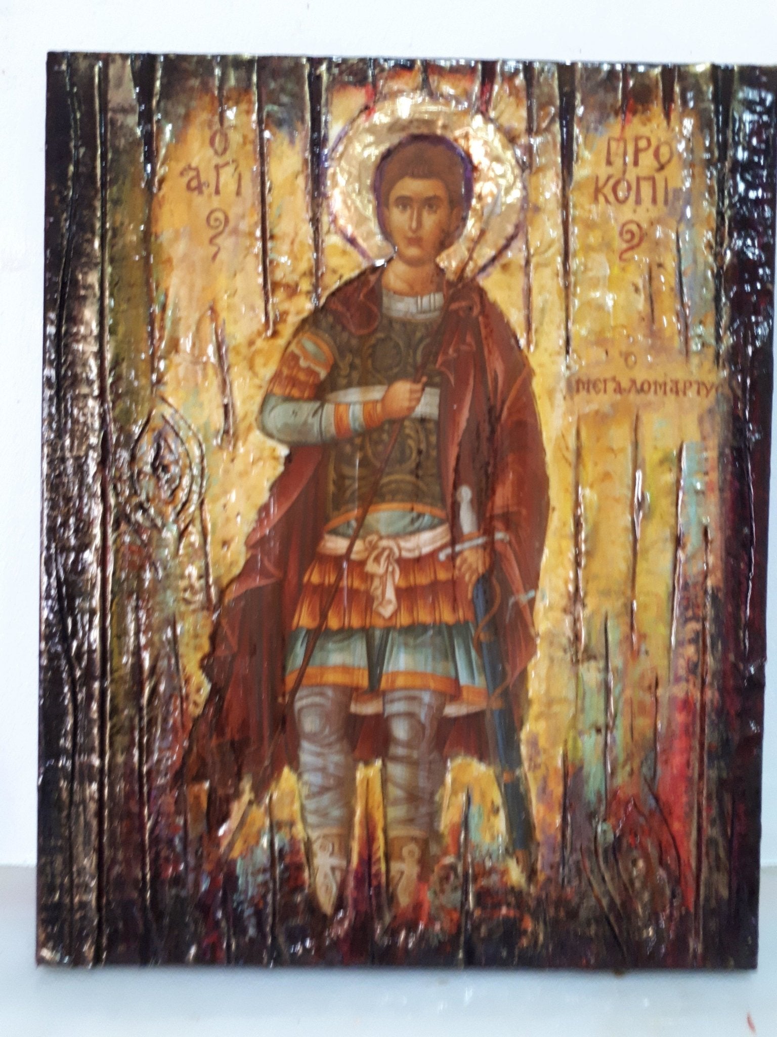 Saint Procopius the Great Martyr Icon-Prokopios Orthodox Greek Christian Icons - Vanas Collection