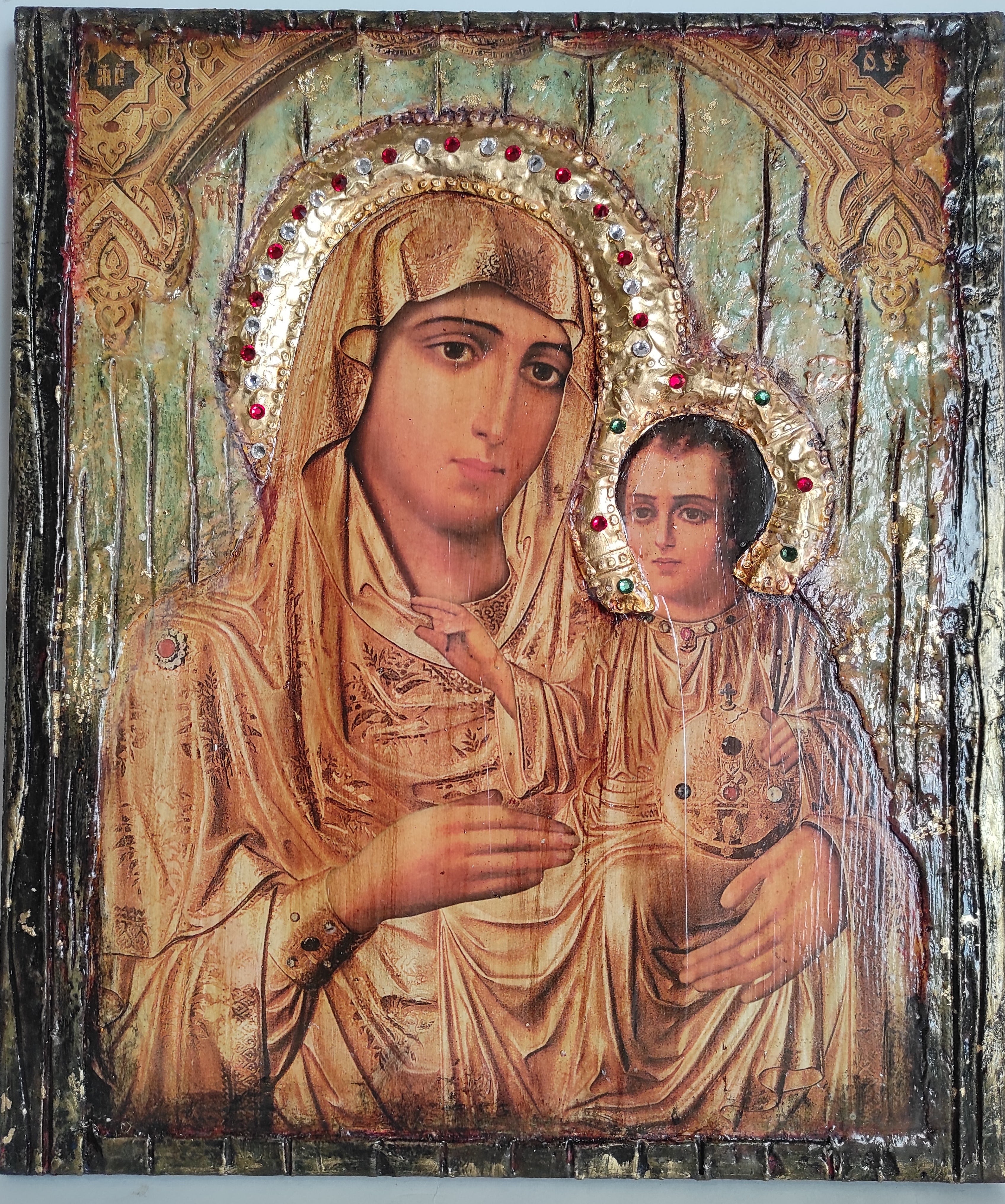 Virgin Mary with Jesus&nbsp; Jerusalem&nbsp;New&nbsp;Icon - Orthodox Greek Byzantine Icons