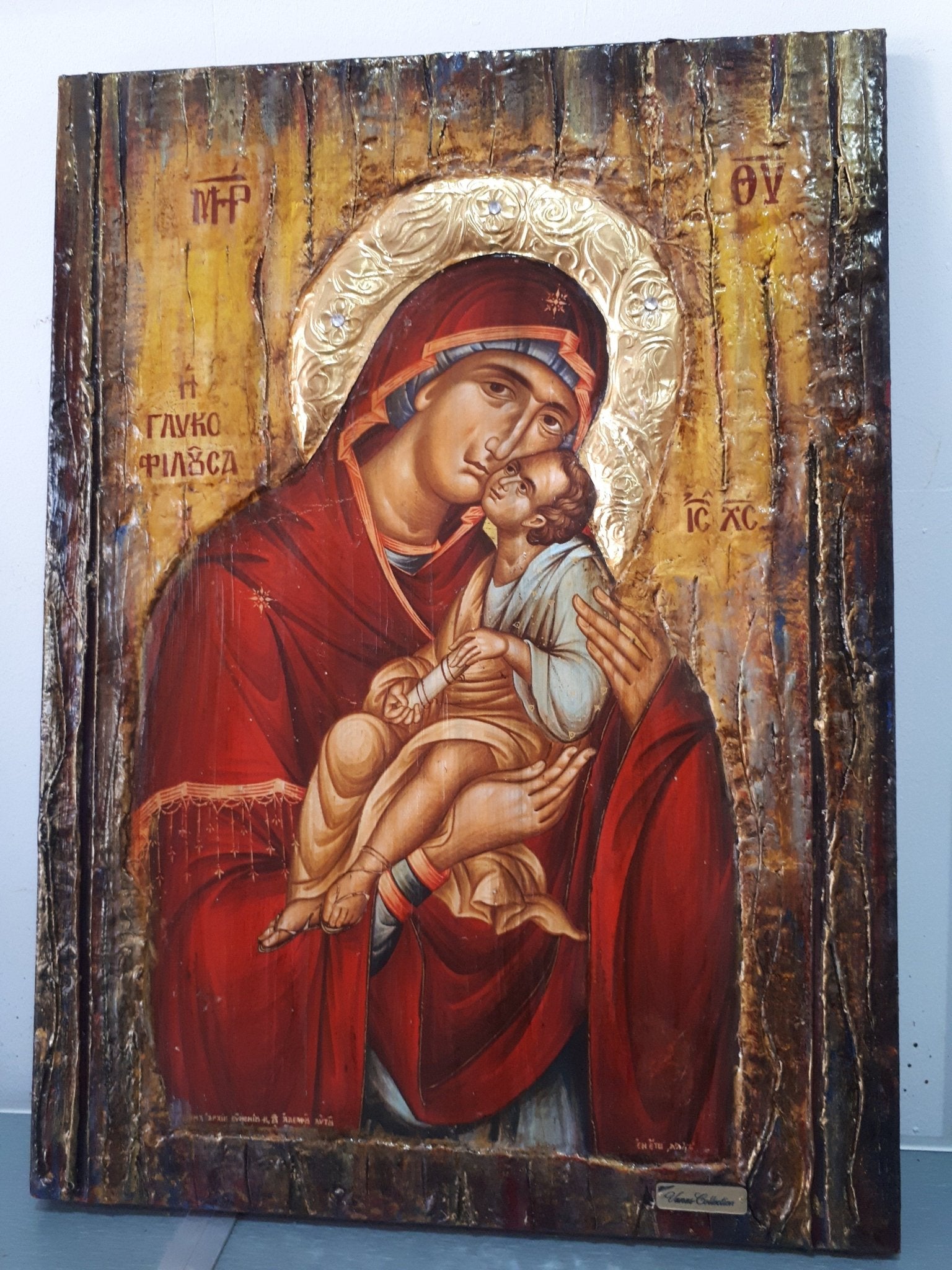Virgin Mary Glykofilousa Panagia Glykophilousa- Greek Orthodox Byzantine Icons - Vanas Collection